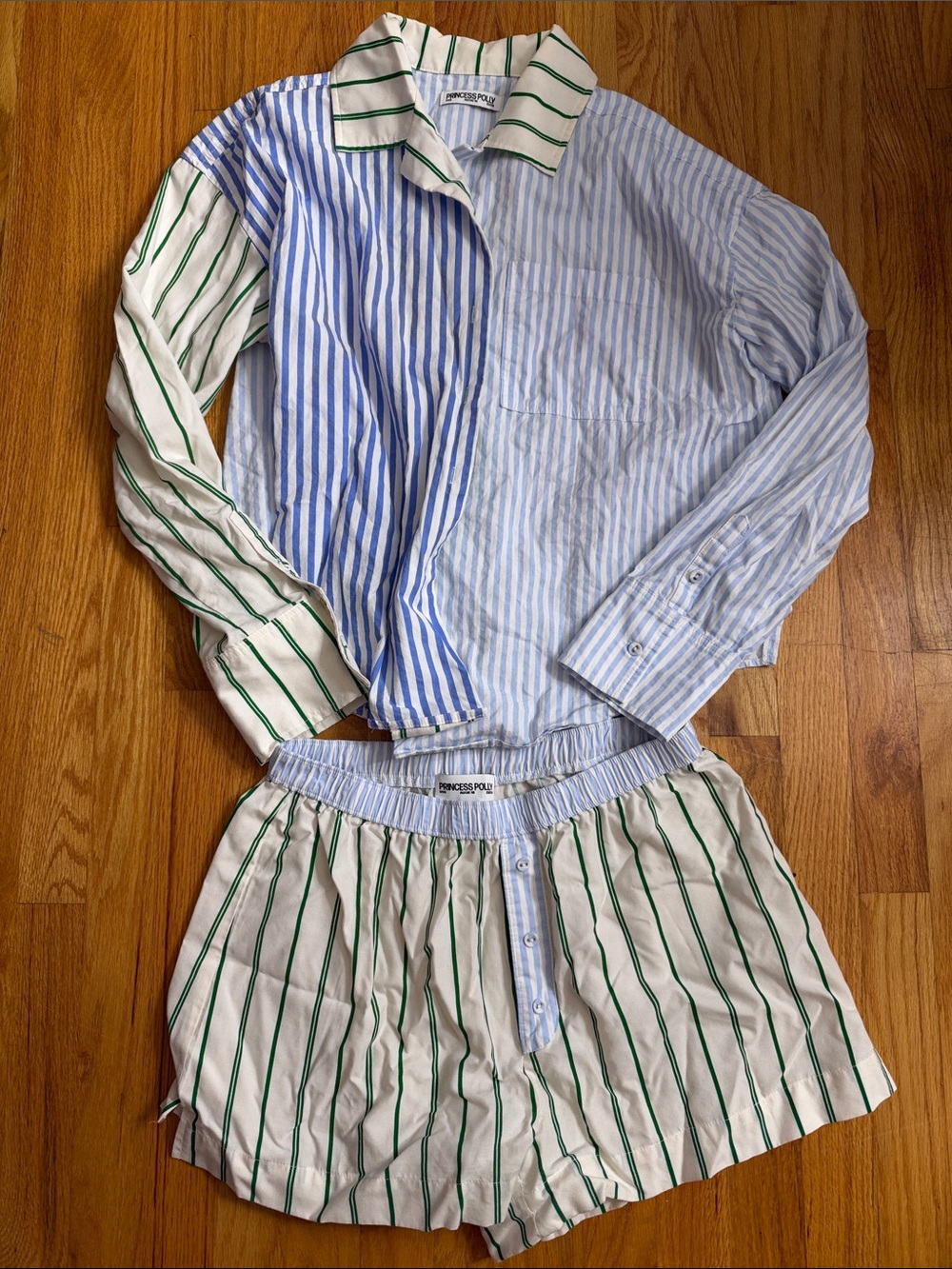 Princess Polly striped button down set